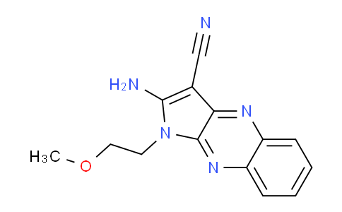 CAS No. 683781-30-8, 2-amino-1-(2-methoxyethyl)-1H-pyrrolo[2,3-b]quinoxaline-3-carbonitrile