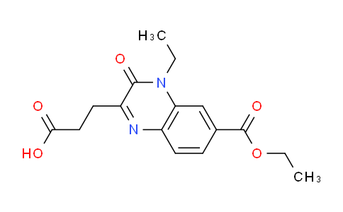 CAS No. 726153-69-1, 3-[6-(ethoxycarbonyl)-4-ethyl-3-oxo-3,4-dihydroquinoxalin-2-yl]propanoic acid