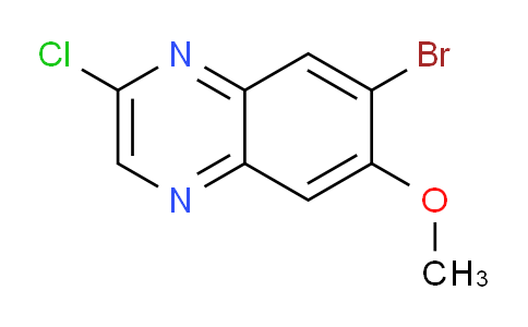 CAS No. 217093-62-4, 7-Bromo-2-chloro-6-methoxyquinoxaline