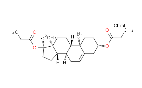 CAS No. 3593-85-9, (3S,8R,9S,10R,13S,14S,17R)-10,13,17-trimethyl-2,3,4,7,8,9,10,11,12,13,14,15,16,17-tetradecahydro-1H-cyclopenta[a]phenanthrene-3,17-diyl dipropionate