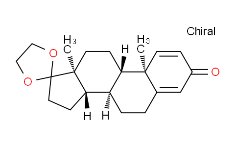 CAS No. 2398-63-2, (8R,9S,10R,13S,14S)-10,13-Dimethyl-7,8,9,10,11,12,13,14,15,16-decahydrospiro[cyclopenta[a]phenanthrene-17,2'-[1,3]dioxolan]-3(6H)-one