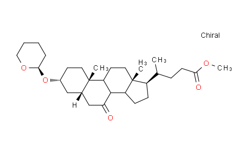 CAS No. 122960-85-4, methyl 4-[(3R,5S,10S,13R,17R)-10,13-dimethyl-3-[(2R)-oxan-2-yl]oxy-7-oxo-1,2,3,4,5,6,8,9,11,12,14,15,16,17-tetradecahydrocyclopenta[a]phenanthren-17-yl]pentanoate