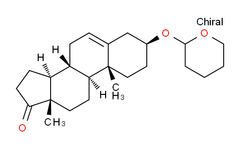 CAS No. 19637-35-5, (3S,8R,9S,10R,13S,14S)-10,13-dimethyl-3-(oxan-2-yloxy)-1,2,3,4,7,8,9,11,12,14,15,16-dodecahydrocyclopenta[a]phenanthren-17-one