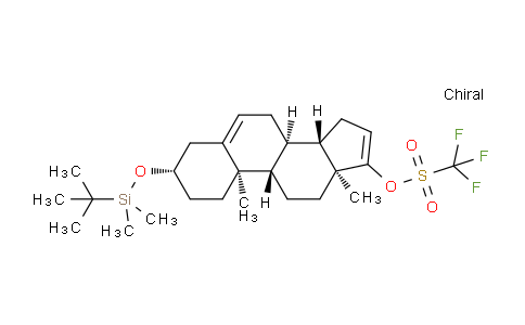 CAS No. 332888-28-5, (3S,8R,9S,10R,13S,14S)-3-((tert-butyldimethylsilyl)oxy)-10,13-dimethyl-2,3,4,7,8,9,10,11,12,13,14,15-dodecahydro-1H-cyclopenta[a]phenanthren-17-yl trifluoromethanesulfonate