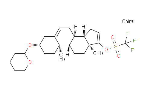 CAS No. 1642790-57-5, (3S,8R,9S,10R,13S,14S)-10,13-dimethyl-3-((tetrahydro-2H-pyran-2-yl)oxy)-2,3,4,7,8,9,10,11,12,13,14,15-dodecahydro-1H-cyclopenta[a]phenanthren-17-yl trifluoromethanesulfonate
