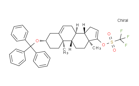 CAS No. 1642790-56-4, (3S,8R,9S,10R,13S,14S)-10,13-dimethyl-3-(trityloxy)-2,3,4,7,8,9,10,11,12,13,14,15-dodecahydro-1H-cyclopenta[a]phenanthren-17-yl trifluoromethanesulfonate