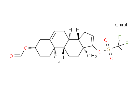 CAS No. 1642790-58-6, (3S,8R,9S,10R,13S,14S)-10,13-dimethyl-17-(((trifluoromethyl)sulfonyl)oxy)-2,3,4,7,8,9,10,11,12,13,14,15-dodecahydro-1H-cyclopenta[a]phenanthren-3-yl formate