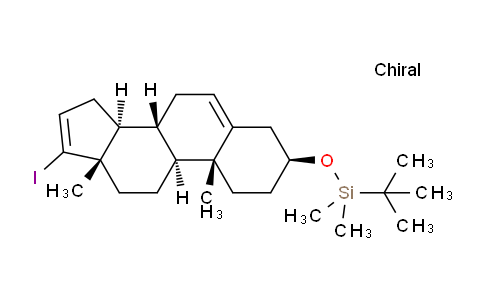 CAS No. 1426400-02-3, tert-butyl(((3S,8R,9S,10R,13S,14S)-17-iodo-10,13-dimethyl-2,3,4,7,8,9,10,11,12,13,14,15-dodecahydro-1H-cyclopenta[a]phenanthren-3-yl)oxy)dimethylsilane