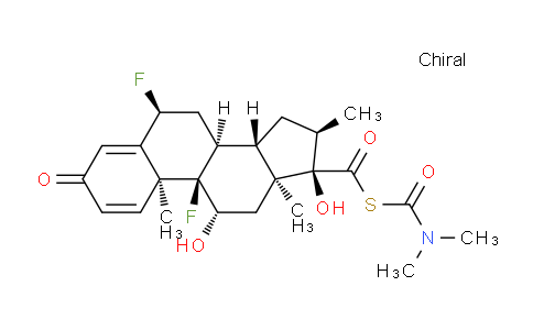 CAS No. 709002-84-6, (6S,8S,9R,10S,11S,13S,14S,16R,17R)-6,9-difluoro-11,17-dihydroxy-10,13,16-trimethyl-3-oxo-6,7,8,9,10,11,12,13,14,15,16,17-dodecahydro-3H-cyclopenta[a]phenanthrene-17-carboxylic dimethylcarbamic thioanhydride