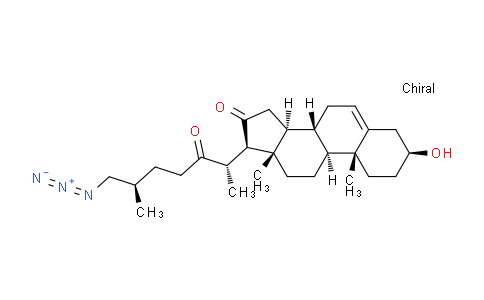 CAS No. 1397707-85-5, (3S,8S,9S,10R,13S,14S,17R)-17-((2S,6R)-7-azido-6-methyl-3-oxoheptan-2-yl)-3-hydroxy-10,13-dimethyl-1,2,3,4,7,8,9,10,11,12,13,14,15,17-tetradecahydro-16H-cyclopenta[a]phenanthren-16-one