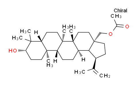 CAS No. 27686-35-7, ((1R,3aS,5aR,5bR,7aR,9S,11aR,11bR,13aR)-9-hydroxy-5a,5b,8,8,11a-pentamethyl-1-(prop-1-en-2-yl)icosahydro-3aH-cyclopenta[a]chrysen-3a-yl)methyl acetate