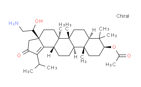 CAS No. 1326312-05-3, (3aR,5aR,5bR,7aR,9S,11aR,11bR,13aS)-3a-(2-amino-1-hydroxyethyl)-1-isopropyl-5a,5b,8,8,11a-pentamethyl-2-oxo-3,3a,4,5,5a,5b,6,7,7a,8,9,10,11,11a,11b,12,13,13a-octadecahydro-2H-cyclopenta[a]chrysen-9-yl acetate