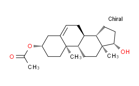 CAS No. 1639-43-6, (3S,8R,9S,10R,13S,14S,17S)-17-Hydroxy-10,13-dimethyl-2,3,4,7,8,9,10,11,12,13,14,15,16,17-tetradecahydro-1H-cyclopenta[a]phenanthren-3-yl acetate