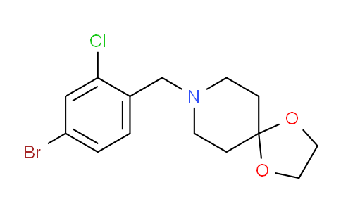 CAS No. 1704074-50-9, 8-(4-bromo-2-chlorobenzyl)-1,4-dioxa-8-azaspiro[4.5]decane