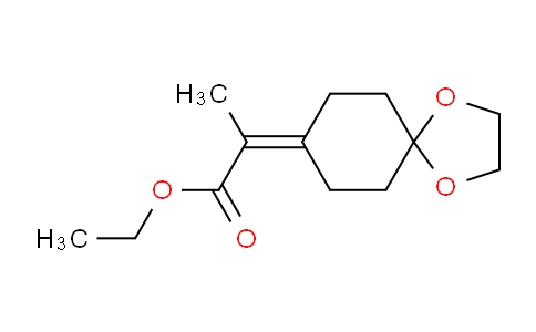 CAS No. 19620-33-8, ethyl 2-(1,4-dioxaspiro[4.5]decan-8-ylidene)propanoate