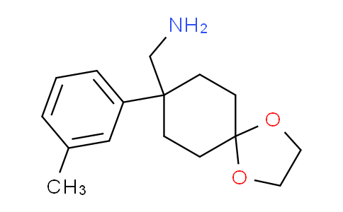 CAS No. 887978-87-2, (8-(m-Tolyl)-1,4-dioxaspiro[4.5]decan-8-yl)methanamine