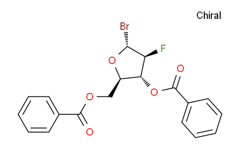 CAS No. 97614-44-3, ((2R,3R,4S,5R)-3-(benzoyloxy)-5-bromo-4-fluorotetrahydrofuran-2-yl)methyl benzoate