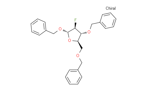 CAS No. 80765-80-6, (2S,3S,4R,5R)-2,4-Bis(benzyloxy)-5-((benzyloxy)methyl)-3-fluorotetrahydrofuran