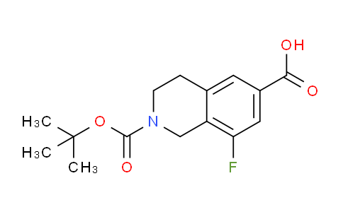 CAS No. 2058040-89-2, 2-[(tert-butoxy)carbonyl]-8-fluoro-1,2,3,4-tetrahydroisoquinoline-6-carboxylic acid