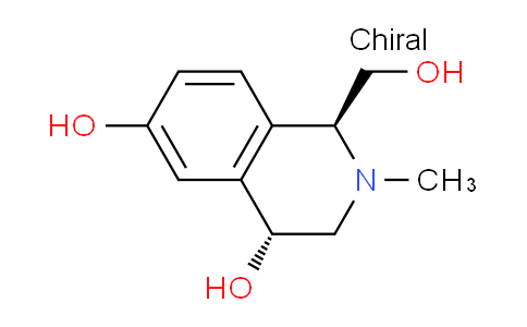 CAS No. 2381979-66-2, (1S,4R)-1-(Hydroxymethyl)-2-methyl-1,2,3,4-tetrahydroisoquinoline-4,6-diol