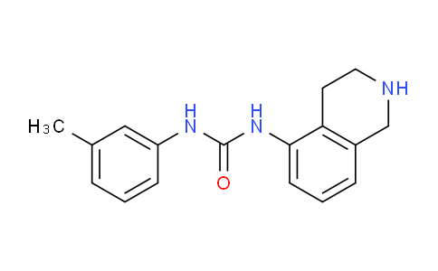 CAS No. 1157922-56-9, 3-(3-methylphenyl)-1-(1,2,3,4-tetrahydroisoquinolin-5-yl)urea