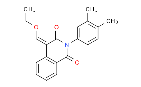 CAS No. 522628-97-3, 2-(3,4-dimethylphenyl)-4-(ethoxymethylidene)-1,2,3,4-tetrahydroisoquinoline-1,3-dione