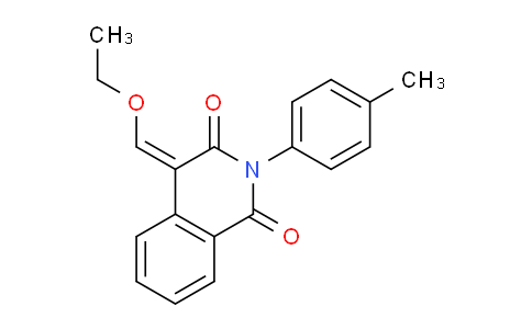 CAS No. 331949-98-5, 4-(ethoxymethylidene)-2-(4-methylphenyl)-1,2,3,4-tetrahydroisoquinoline-1,3-dione
