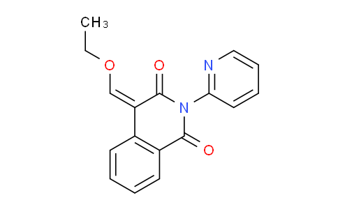 CAS No. 750601-20-8, 4-(ethoxymethylidene)-2-(pyridin-2-yl)-1,2,3,4-tetrahydroisoquinoline-1,3-dione