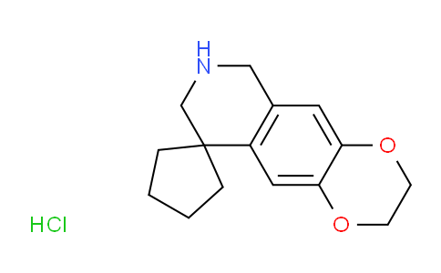 CAS No. 153643-88-0, 3,6,7,8-tetrahydro-2H-spiro[[1,4]dioxino[2,3-g]isoquinoline-9,1'-cyclopentane] hydrochloride