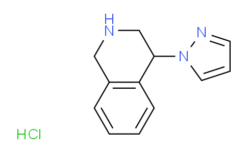 CAS No. 1315368-21-8, 4-(1H-pyrazol-1-yl)-1,2,3,4-tetrahydroisoquinoline hydrochloride