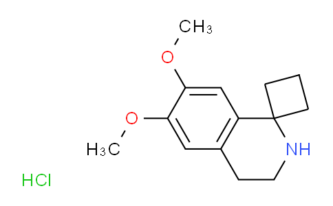 CAS No. 2126162-17-0, 6',7'-dimethoxy-3',4'-dihydro-2'H-spiro[cyclobutane-1,1'-isoquinoline] hydrochloride
