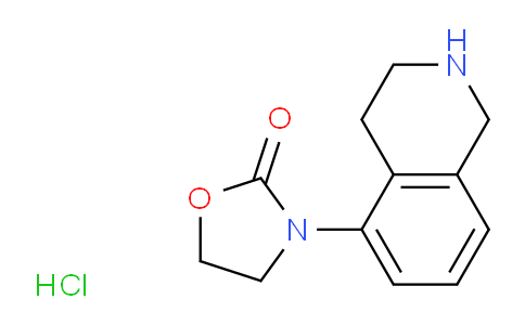 CAS No. 1354963-03-3, 3-(1,2,3,4-tetrahydroisoquinolin-5-yl)-1,3-oxazolidin-2-one hydrochloride