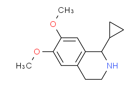 CAS No. 249624-97-3, 1-cyclopropyl-6,7-dimethoxy-1,2,3,4-tetrahydroisoquinoline