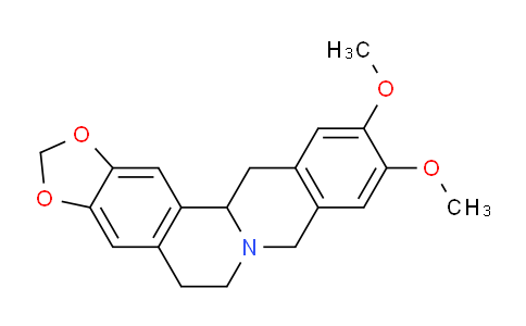 CAS No. 6656-19-5, 10,11-Dimethoxy-6,8,13,13a-tetrahydro-5H-[1,3]dioxolo[4,5-g]isoquinolino[3,2-a]isoquinoline