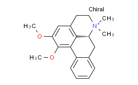 CAS No. 754919-24-9, (R)-5,6,6a,7-Tetrahydro-1,2-dimethoxy-6,6-dimethyl-4H-dibenzo[de,g]quinolinium