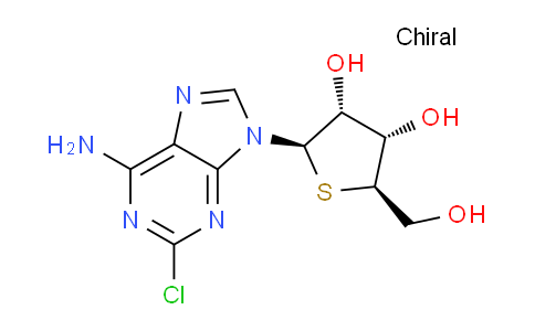 CAS No. 158814-07-4, (2R,3R,4S,5R)-2-(6-Amino-2-chloro-9H-purin-9-yl)-5-(hydroxymethyl)tetrahydrothiophene-3,4-diol