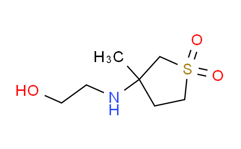 CAS No. 151775-04-1, 3-((2-Hydroxyethyl)amino)-3-methyltetrahydrothiophene 1,1-dioxide