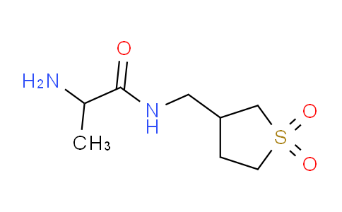 CAS No. 1218639-75-8, 2-amino-N-[(1,1-dioxo-1λ⁶-thiolan-3-yl)methyl]propanamide