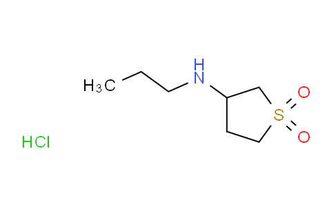 CAS No. 483967-52-8, 3-(propylamino)-1λ⁶-thiolane-1,1-dione hydrochloride