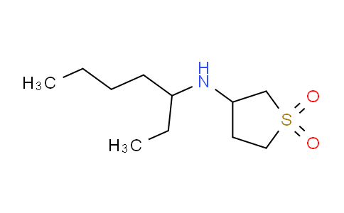 CAS No. 1496928-56-3, 3-[(heptan-3-yl)amino]-1λ⁶-thiolane-1,1-dione