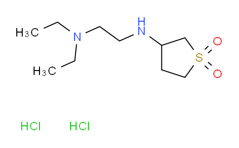 CAS No. 2126178-81-0, 3-{[2-(diethylamino)ethyl]amino}-1λ⁶-thiolane-1,1-dione dihydrochloride