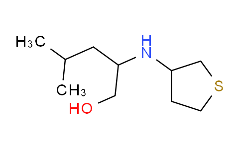 CAS No. 1249880-39-4, 4-methyl-2-[(thiolan-3-yl)amino]pentan-1-ol