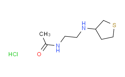 CAS No. 1803590-00-2, N-{2-[(thiolan-3-yl)amino]ethyl}acetamide hydrochloride