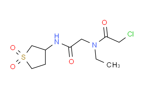 CAS No. 875156-71-1, 2-chloro-N-{[(1,1-dioxo-1λ⁶-thiolan-3-yl)carbamoyl]methyl}-N-ethylacetamide