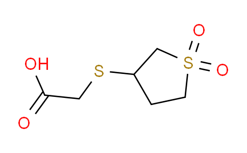 CAS No. 86453-15-8, 2-[(1,1-dioxo-1λ⁶-thiolan-3-yl)sulfanyl]acetic acid