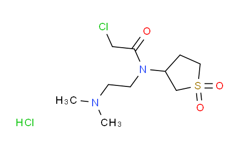 CAS No. 1052546-46-9, 2-chloro-N-[2-(dimethylamino)ethyl]-N-(1,1-dioxothiolan-3-yl)acetamide;hydrochloride