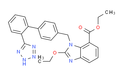 CAS No. 139481-58-6, Ethyl 1-((2'-(2H-tetrazol-5-yl)-[1,1'-biphenyl]-4-yl)methyl)-2-ethoxy-1H-benzo[d]imidazole-7-carboxylate