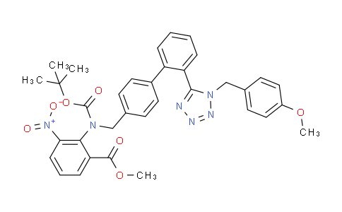 CAS No. 1307853-69-5, methyl 2-((tert-butoxycarbonyl)((2'-(1-(4-methoxybenzyl)-1H-tetrazol-5-yl)-[1,1'-biphenyl]-4-yl)methyl)amino)-3-nitrobenzoate