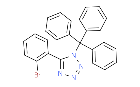 CAS No. 143945-72-6, 5-(2-Bromophenyl)-1-(triphenylmethyl)-1H-tetrazole