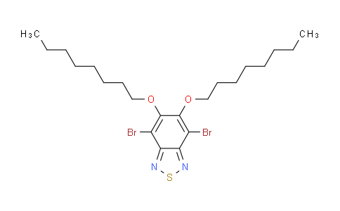 CAS No. 1192352-08-1, 4,7-dibromo-5,6-bis(octyloxy)benzo[c][1,2,5]thiadiazole
